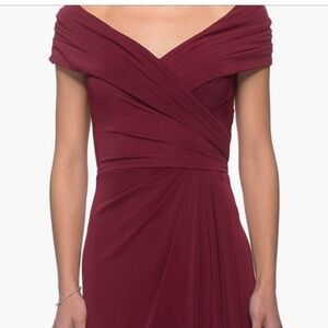 Red long, beautiful gown dress